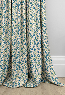 Land & Shore Seedling, Teal - Made to Measure Curtains